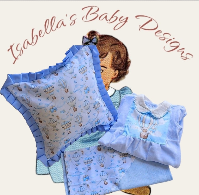 Blue Hot Air Balloon Set