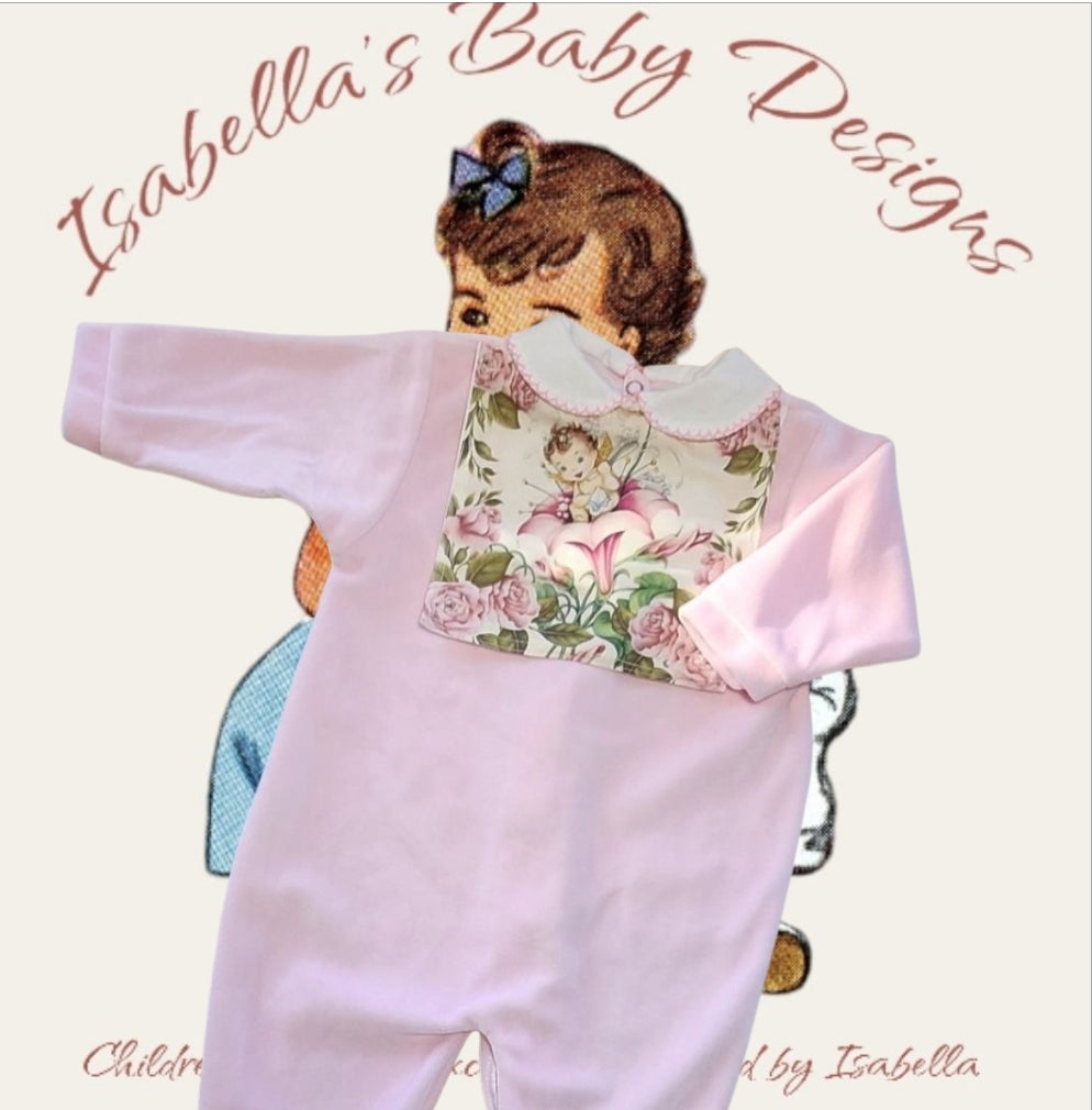 Pink Cherubs Babygrow