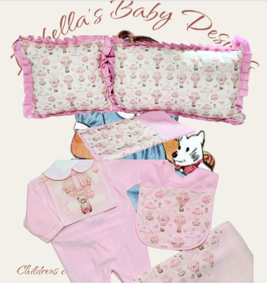 Pink Hot Air Balloon Set