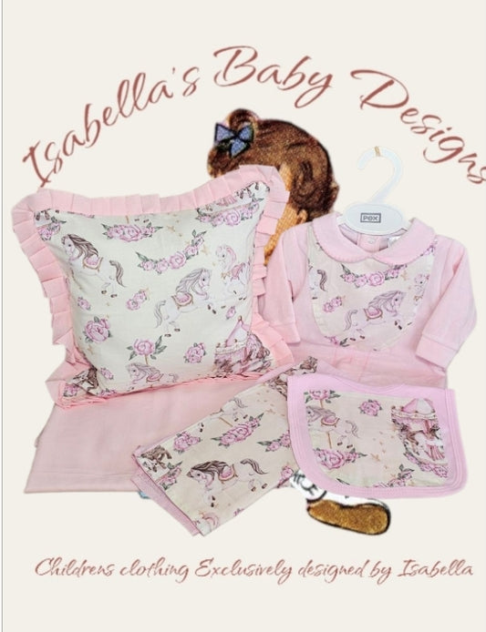 SALE!! CREAM PINK CAROUSEL THEME SET READY TO POST