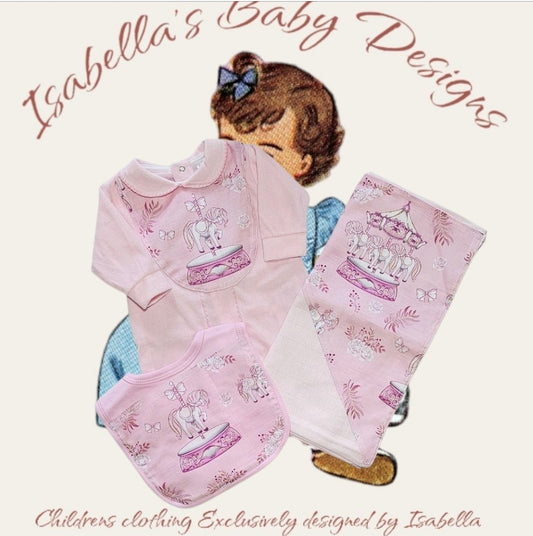 Babygrow, Bib, Muslin Set